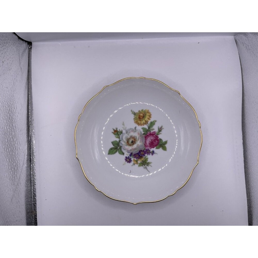 AK Kaiser W Germany 6” Plate Saucer Gold Rim